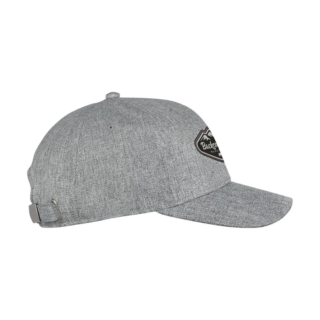 Ahead Chester Heathered Cap with Metal Clasp Embroidery - Grey Heather - View 4