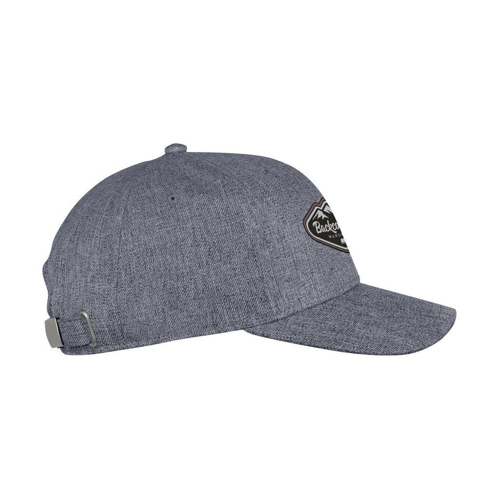 Ahead Chester Heathered Cap with Metal Clasp Transfer - Blue Heather - View 4