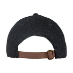 Ahead Clubhouse Wool Flannel Cap with Leather Strap Embroidery - Charcoal - View 5