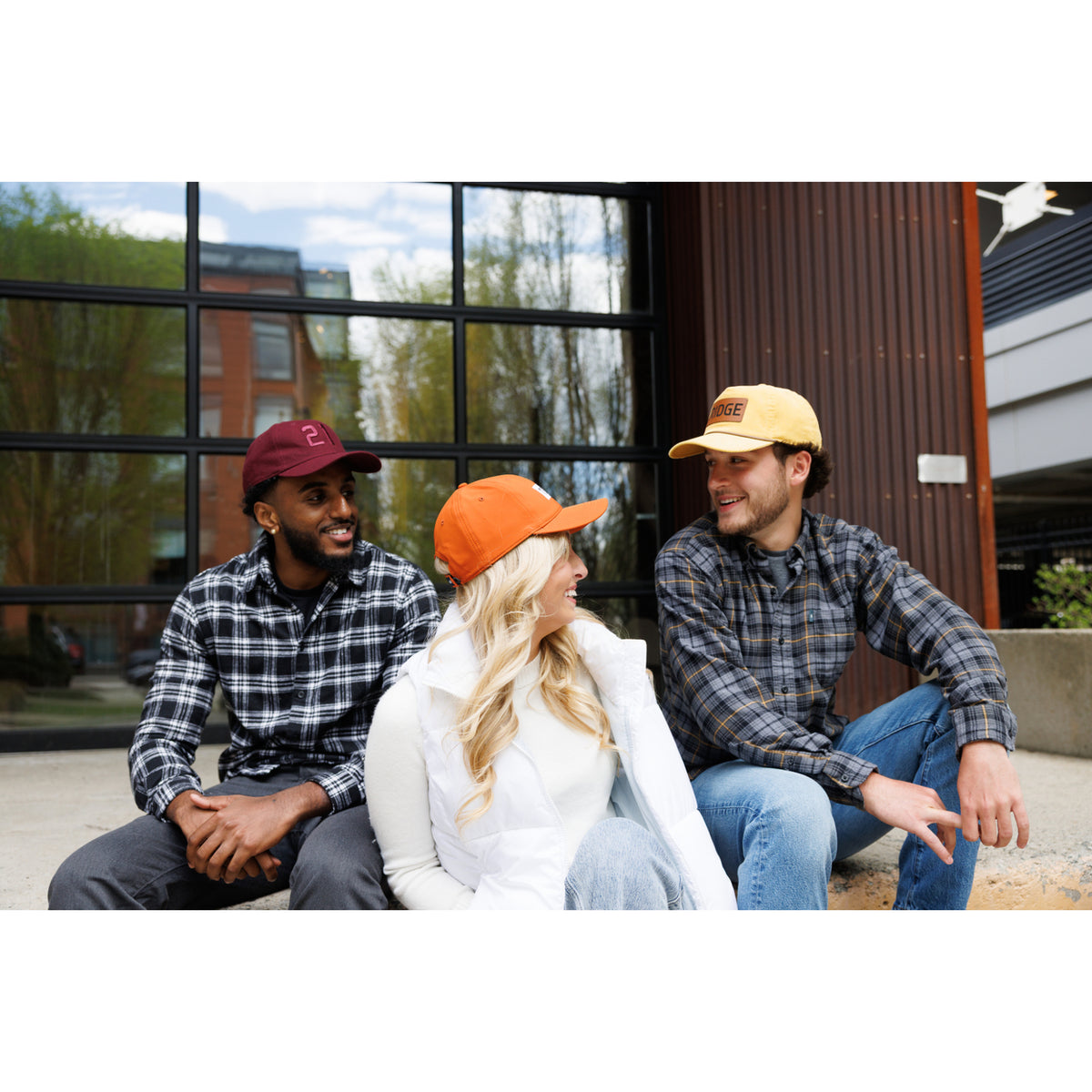 Ahead Clubhouse Wool Flannel Cap with Leather Strap Embroidery - Maroon - View 7