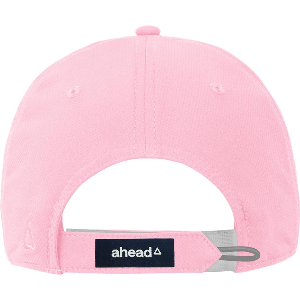 Ahead Frio Stretch Performance Cap, Unstructured Embroidery - Soft Pink - View 5