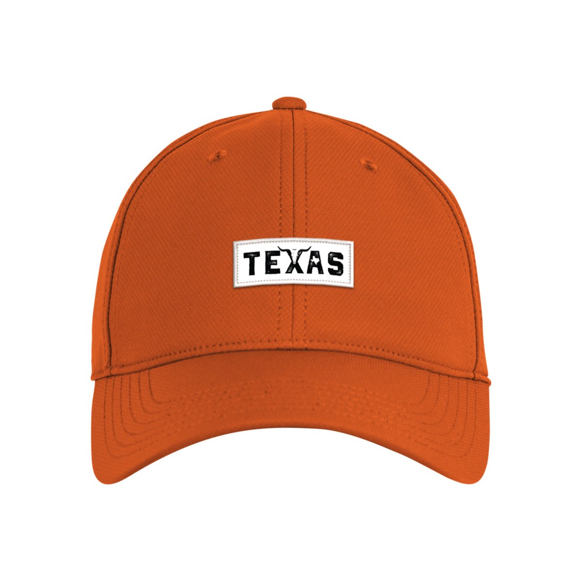 Ahead Frio Stretch Performance Cap, Unstructured Embroidery - Texas Orange - View 2
