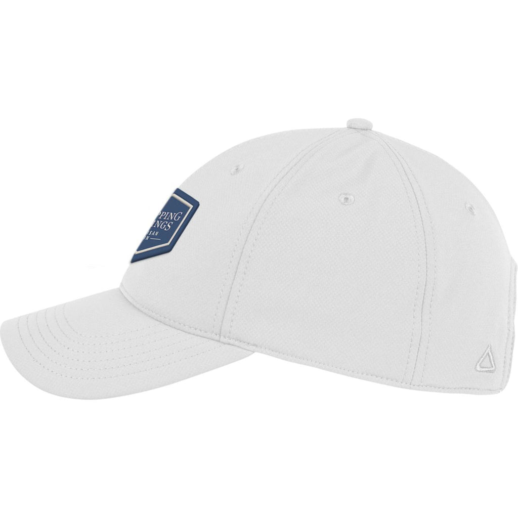 Ahead Frio Stretch Performance Cap, Unstructured Embroidery - White - View 3