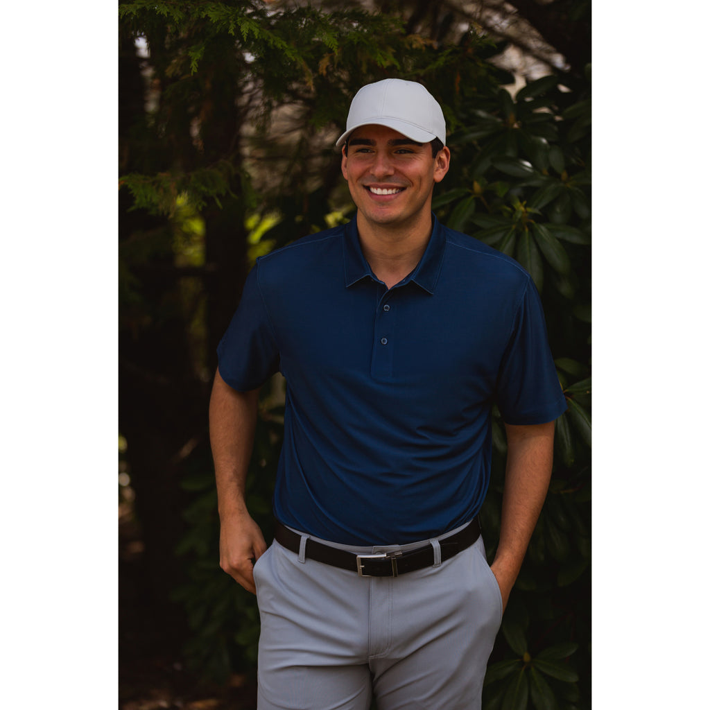 Ahead Frio Stretch Performance Cap, Unstructured Embroidery - White - View 4
