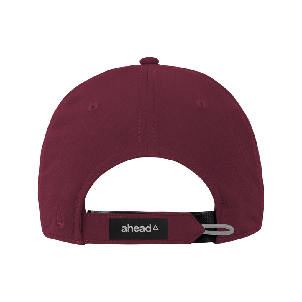 Ahead Frio Stretch Performance Cap, Unstructured Transfer - University Bordeaux Red - View 5