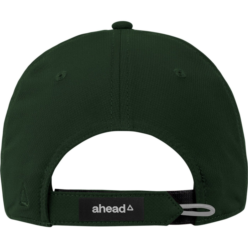 Ahead Frio Stretch Performance Cap, Unstructured Transfer - University Hunter Green - View 5