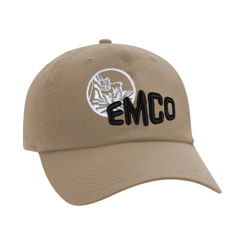 Ahead Largo Washed Twill Dad Cap Embroidery - Khaki - View 1