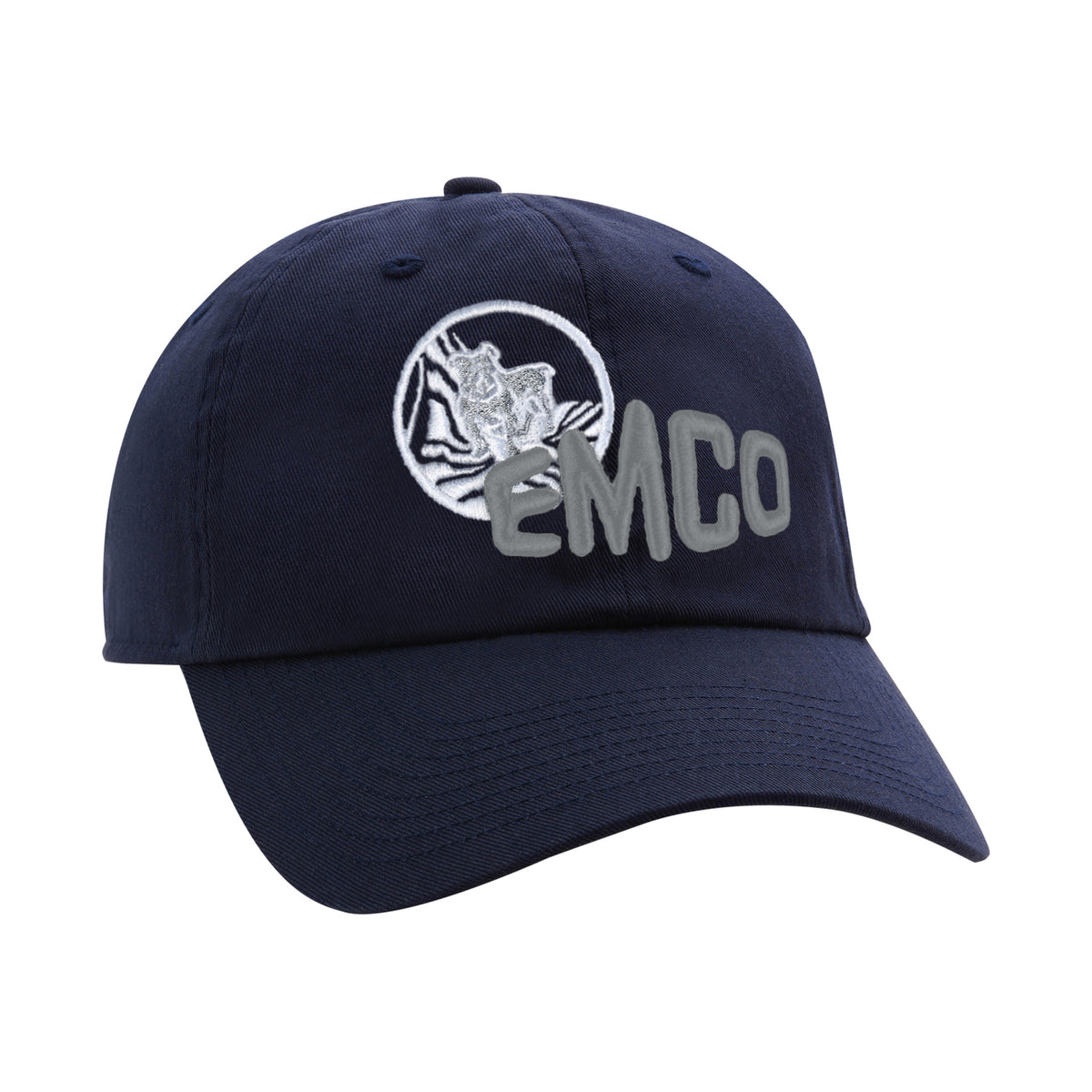 Ahead Largo Washed Twill Dad Cap Embroidery - Nautical Navy - View 5