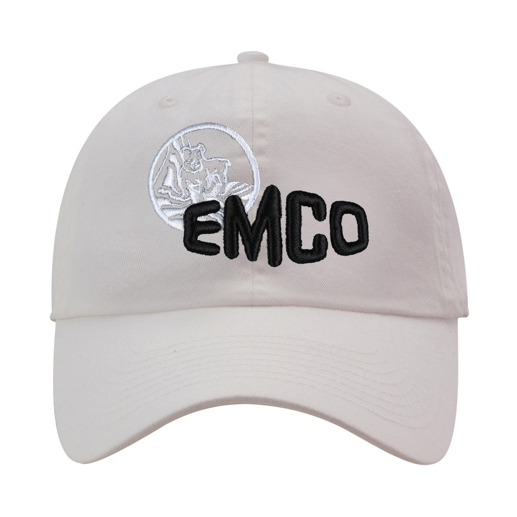 Ahead Largo Washed Twill Dad Cap Embroidery - White - View 4