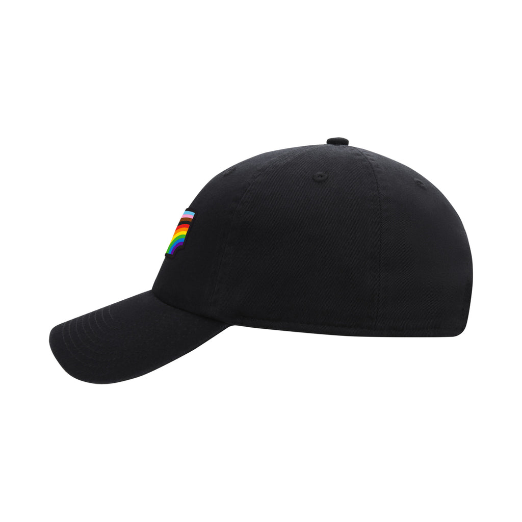 Ahead Largo Washed Twill Dad Cap Transfer - Black - View 3