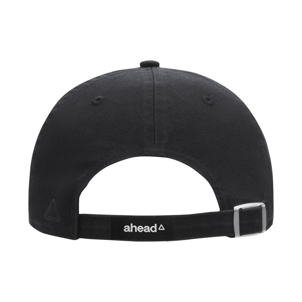Ahead Largo Washed Twill Dad Cap Transfer - Black - View 5