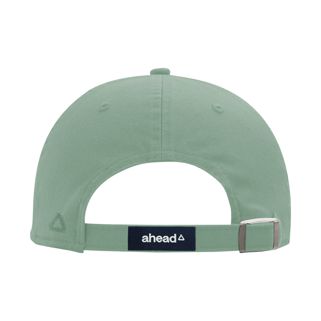 Ahead Largo Washed Twill Dad Cap Transfer - Coastal Green - View 5