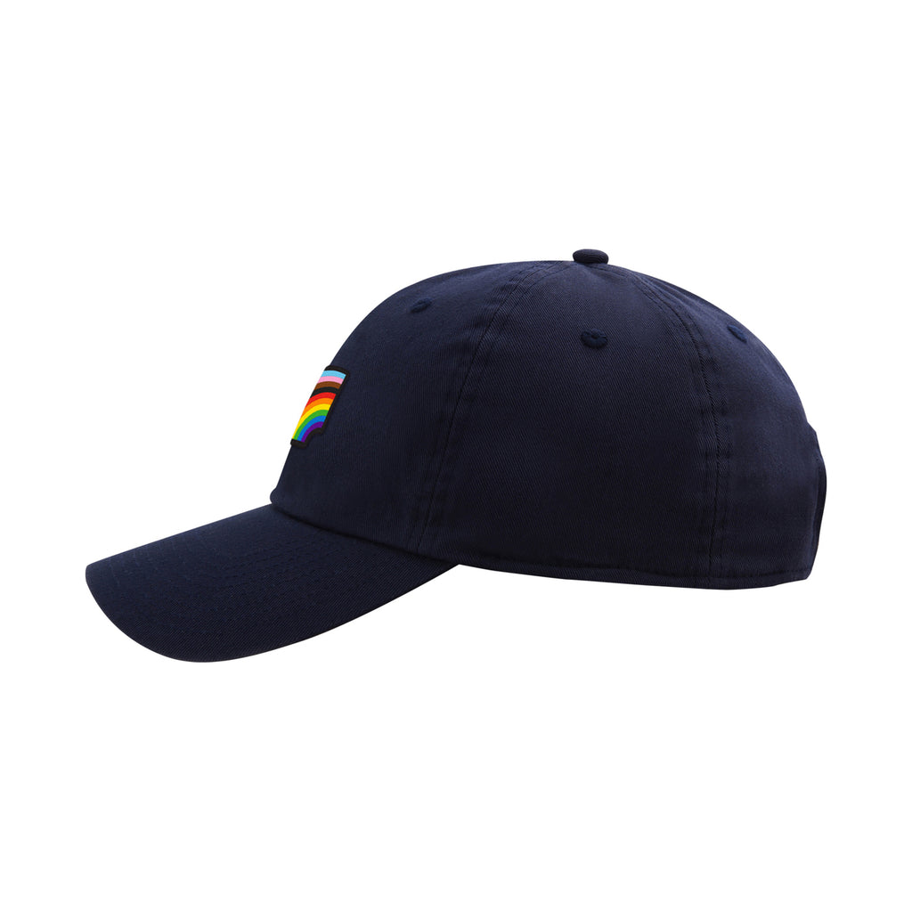 Ahead Largo Washed Twill Dad Cap Transfer - Nautical Navy - View 3