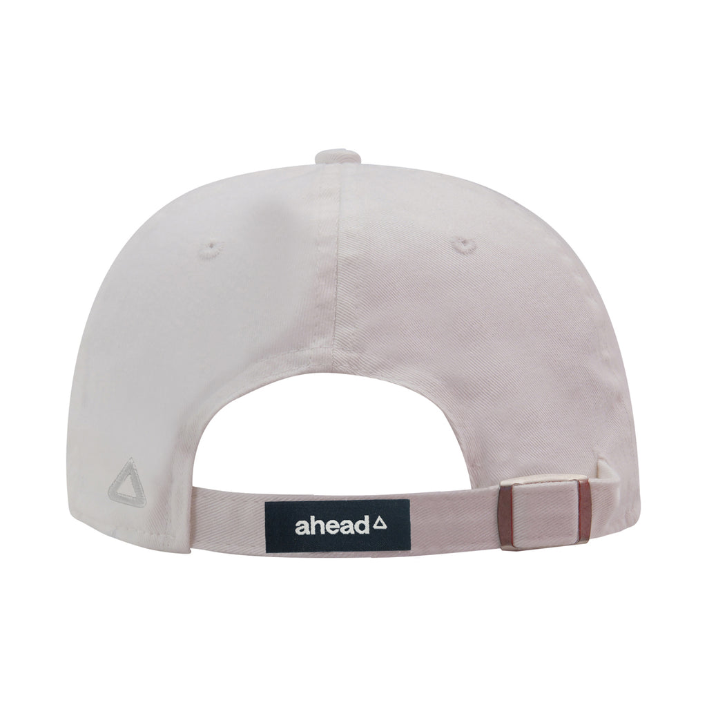Ahead Largo Washed Twill Dad Cap Transfer - White - View 5