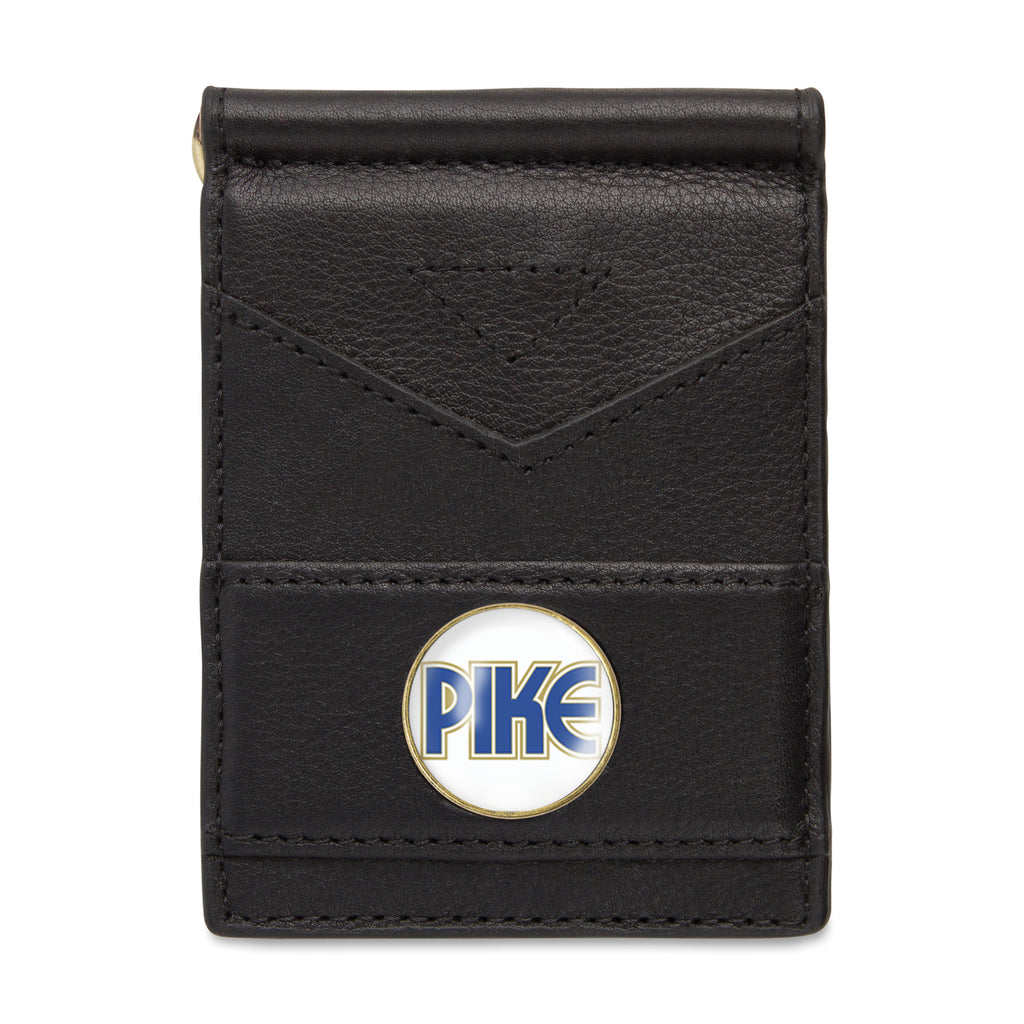 Ahead Leather Folding Wallet with Money Clip Full Color - Black - View 1