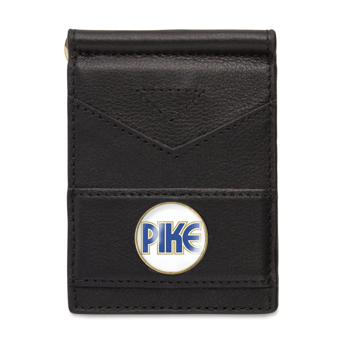 Ahead Leather Folding Wallet with Money Clip Full Color - Black - View 1