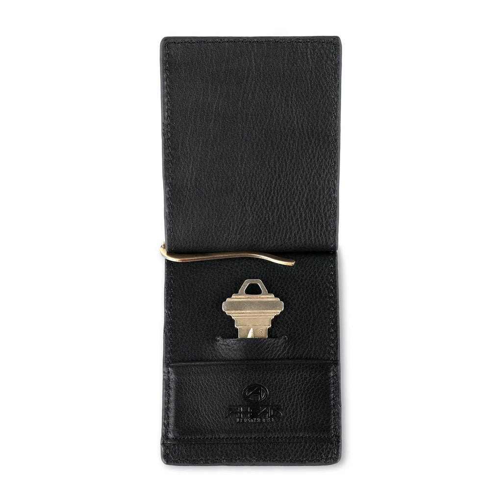Ahead Leather Folding Wallet with Money Clip Full Color - Black - View 2