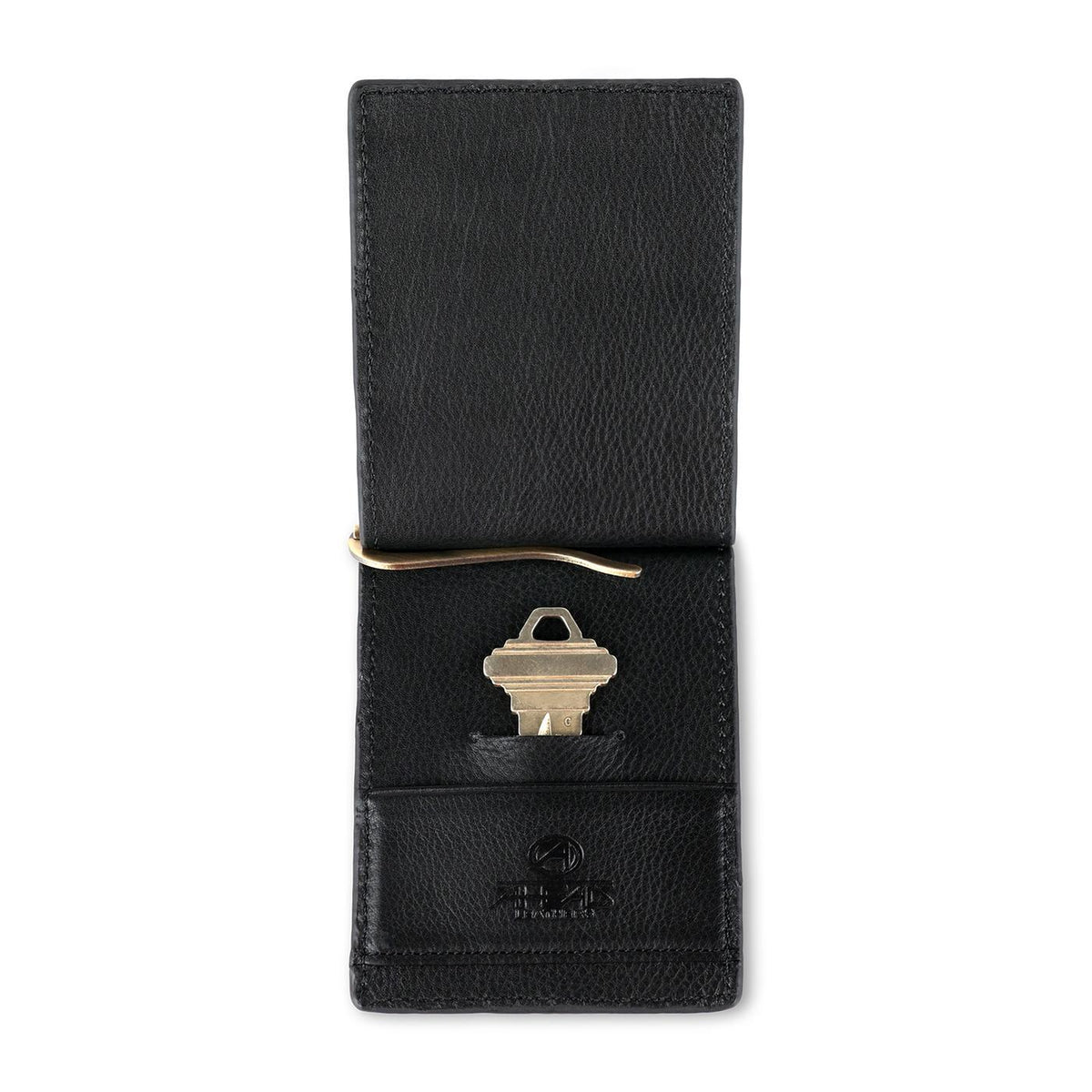 Ahead Leather Folding Wallet with Money Clip Full Color - Black - View 2
