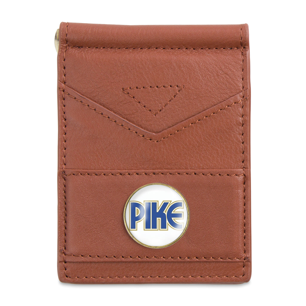 Ahead Leather Folding Wallet with Money Clip Full Color - Brown - View 1