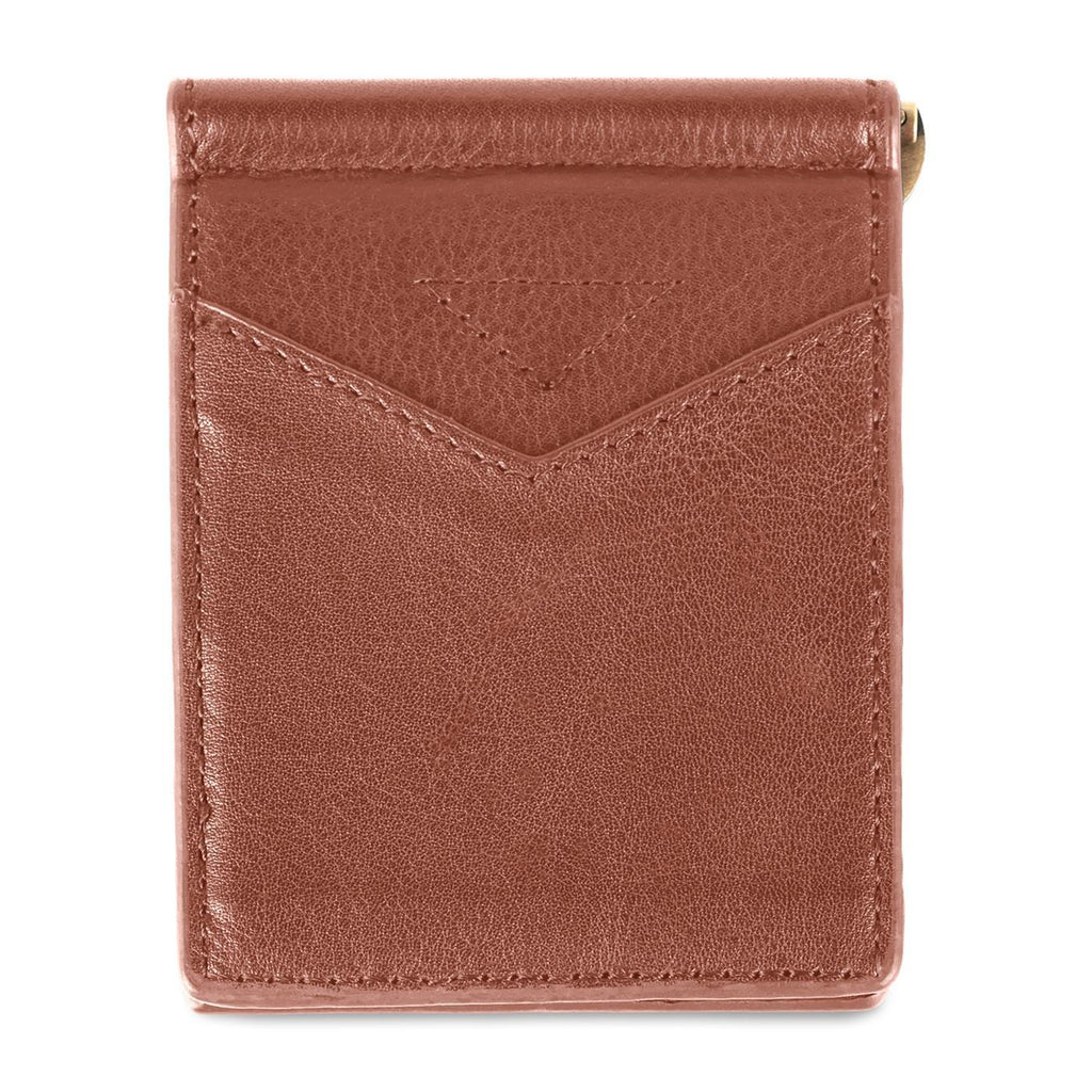 Ahead Leather Folding Wallet with Money Clip Full Color - Brown - View 3