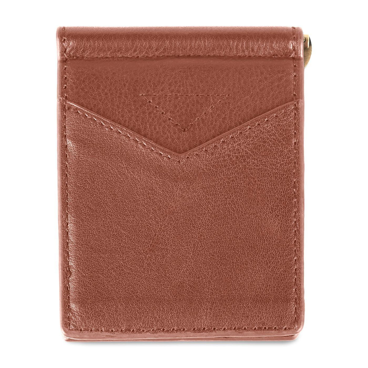 Ahead Leather Folding Wallet with Money Clip Full Color - Brown - View 3