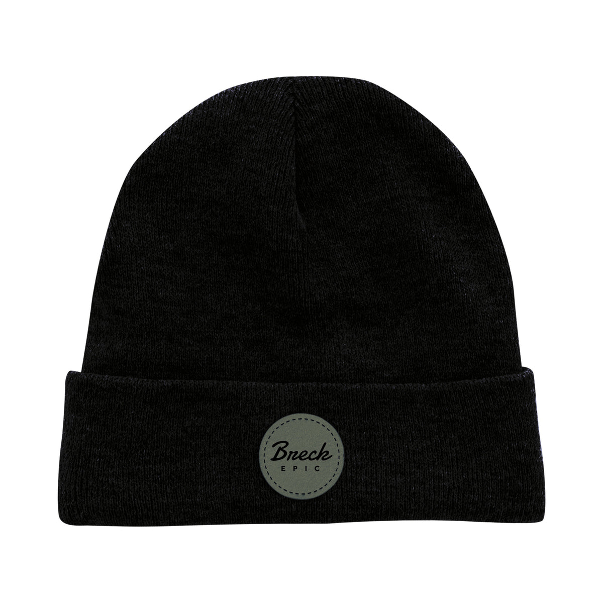 Ahead Newfoundland Fleece Lined Beanie with Cuff Embroidery - Black - View 1