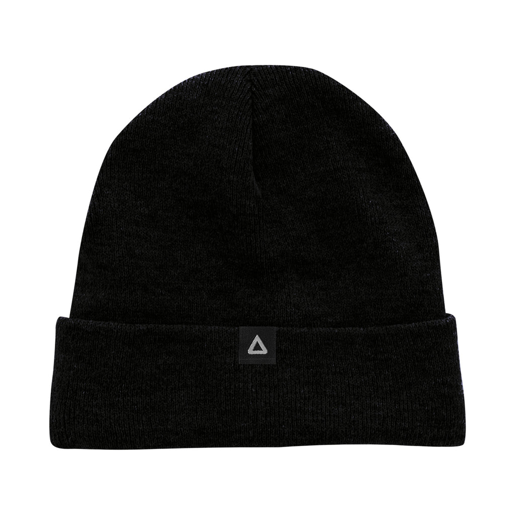 Ahead Newfoundland Fleece Lined Beanie with Cuff Embroidery - Black - View 2