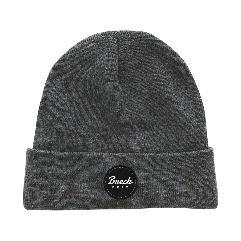Ahead Newfoundland Fleece Lined Beanie with Cuff Embroidery - Charcoal Heather - View 1