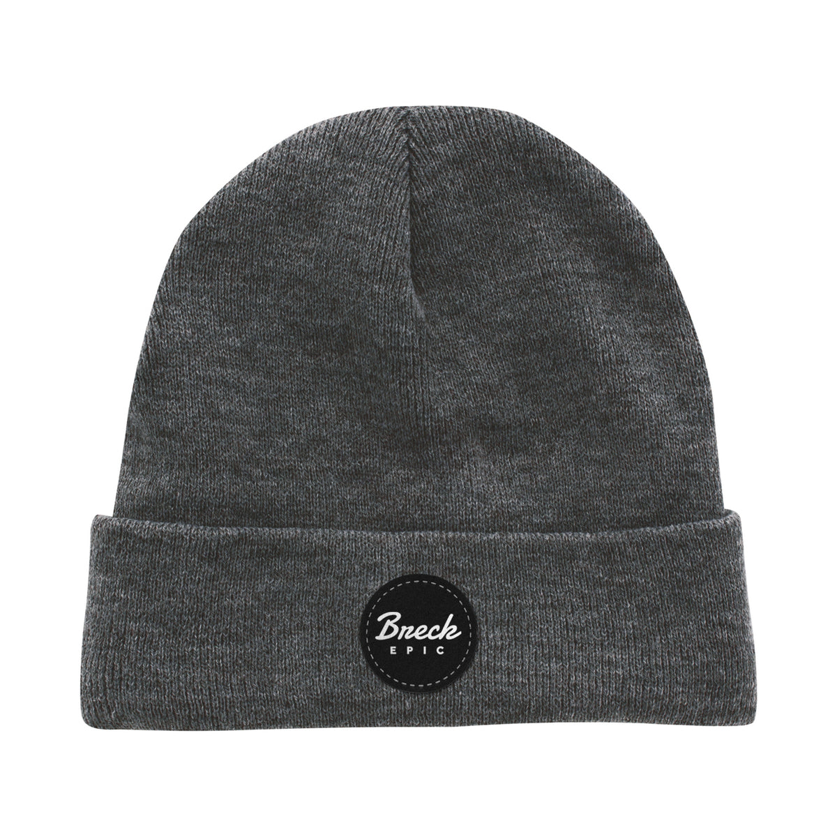Ahead Newfoundland Fleece Lined Beanie with Cuff Embroidery - Charcoal Heather - View 1