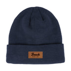 Ahead Newfoundland Fleece Lined Beanie with Cuff Embroidery - Navy - View 1