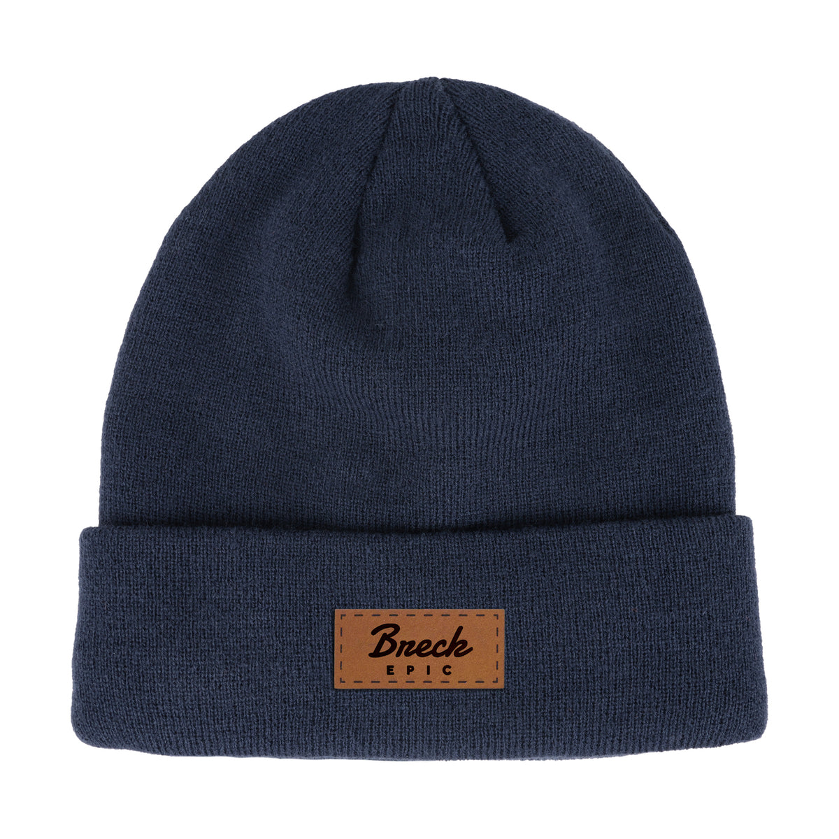 Ahead Newfoundland Fleece Lined Beanie with Cuff Embroidery - Navy - View 1