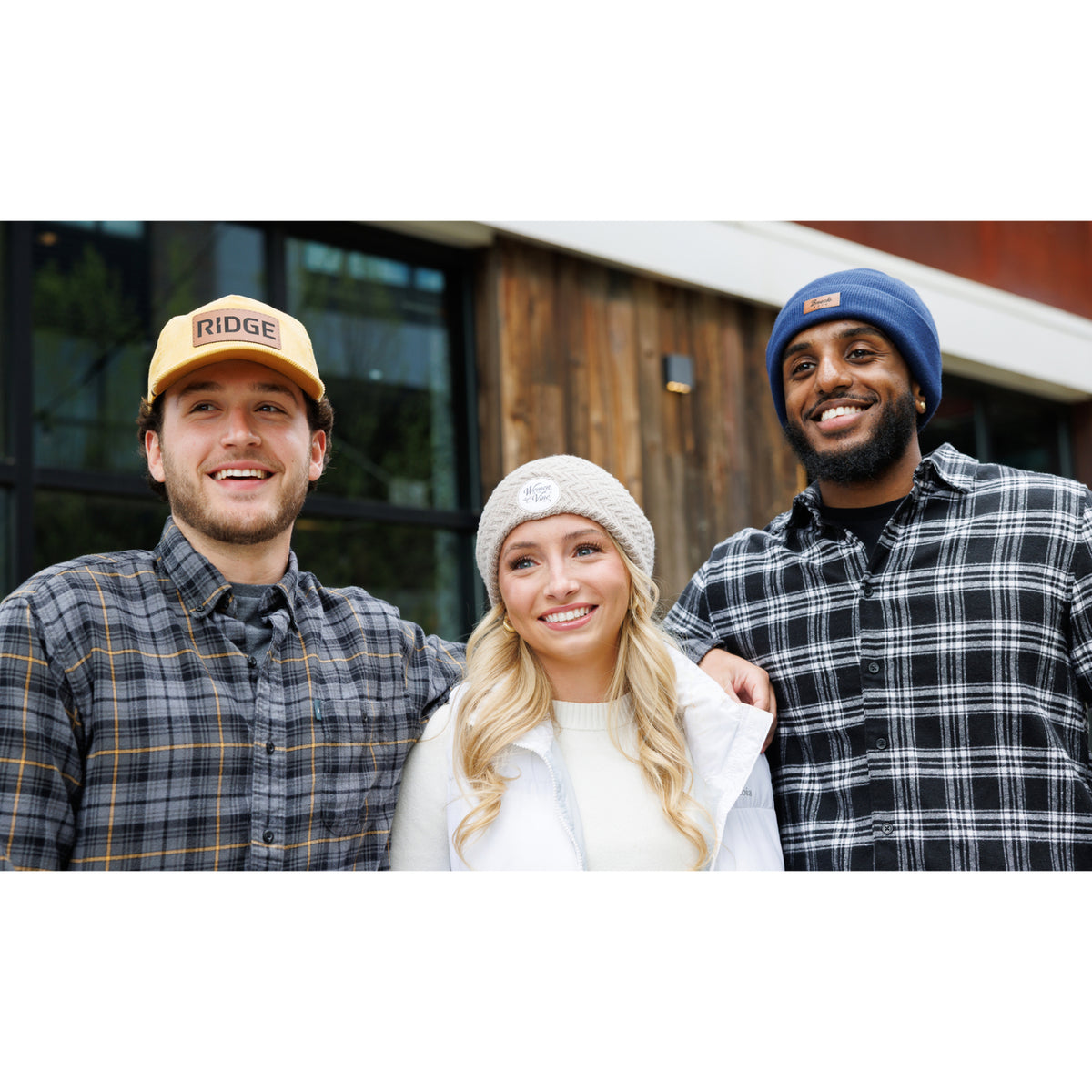 Ahead Newfoundland Fleece Lined Beanie with Cuff Embroidery - Navy - View 3