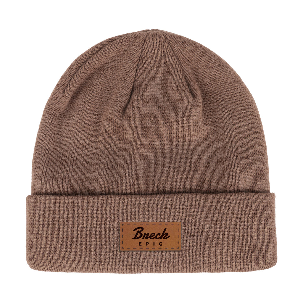 Ahead Newfoundland Fleece Lined Beanie with Cuff Embroidery - Timber - View 1