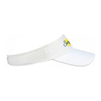 Ahead Scuba Visor in Recycled Tech Fabric Embroidery - White - View 8