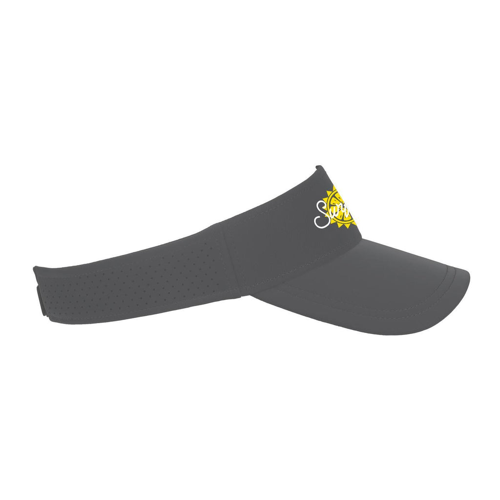 Ahead Scuba Visor in Recycled Tech Fabric Transfer - Grey - View 7