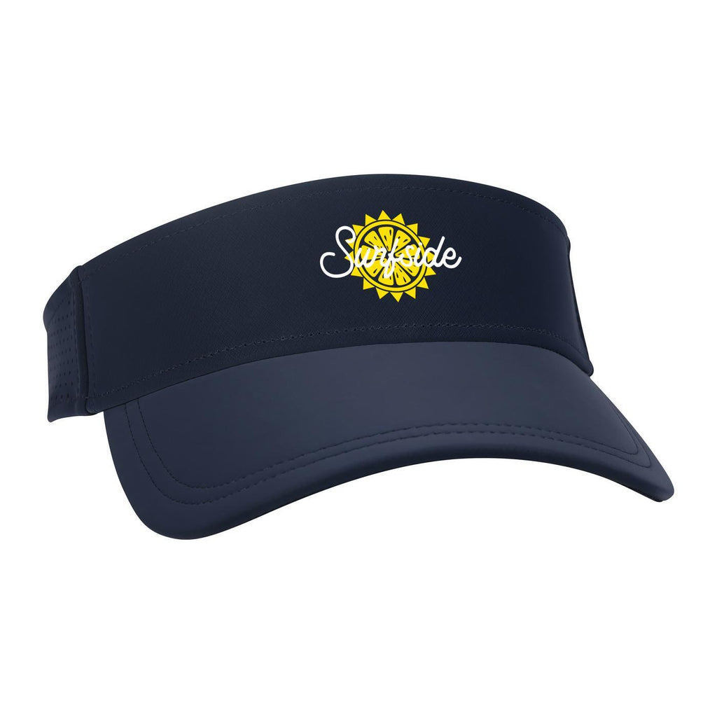 Ahead Scuba Visor in Recycled Tech Fabric Transfer - Navy - View 1