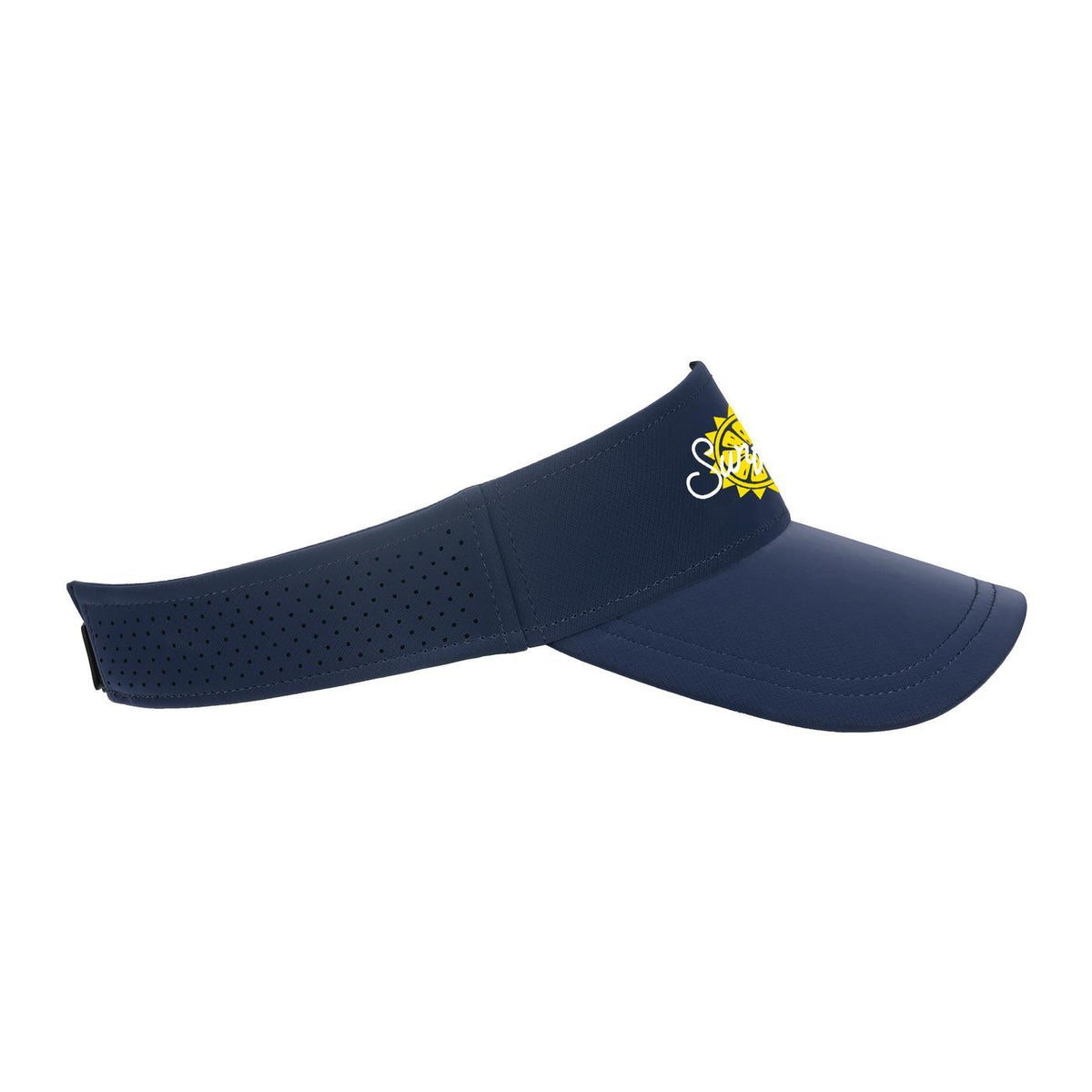 Ahead Scuba Visor in Recycled Tech Fabric Transfer - Navy - View 5
