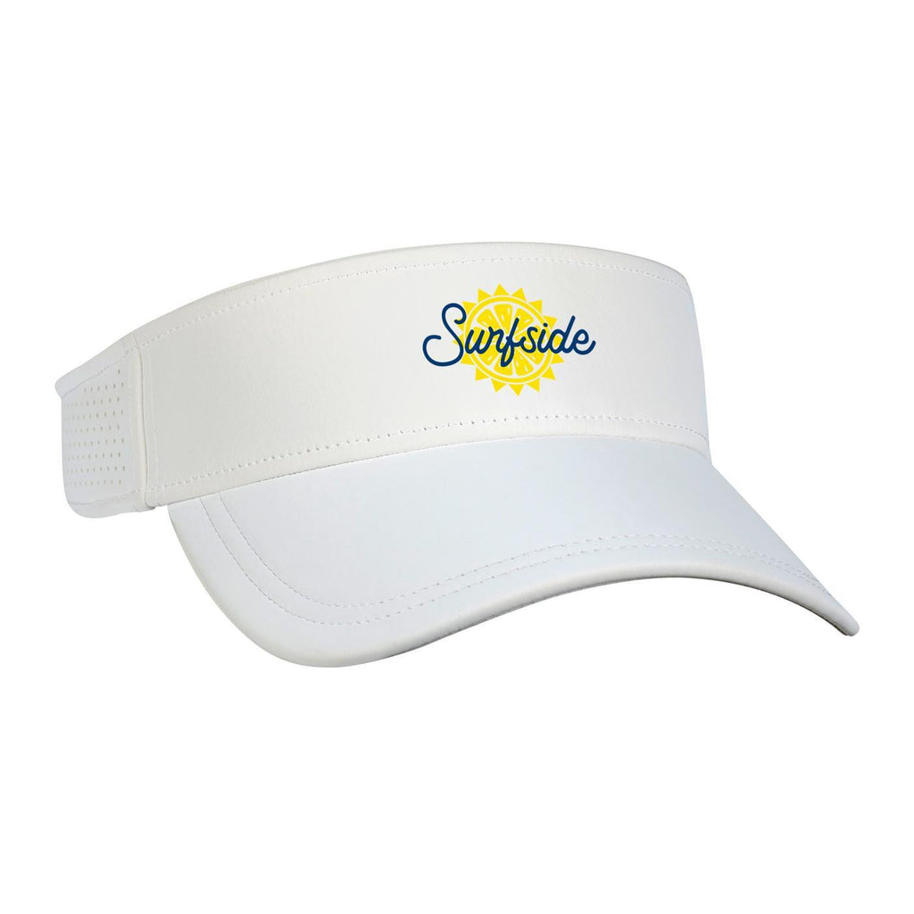 Ahead Scuba Visor in Recycled Tech Fabric Transfer - White - View 1