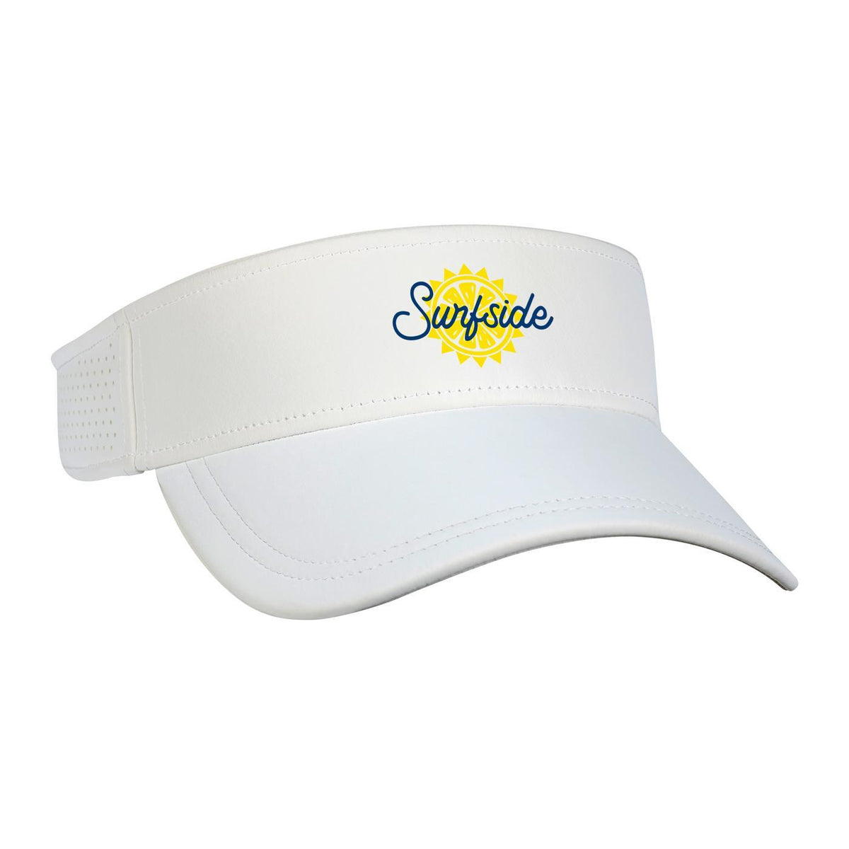 Ahead Scuba Visor in Recycled Tech Fabric Transfer - White - View 1