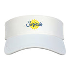 Ahead Scuba Visor in Recycled Tech Fabric Transfer - White - View 3