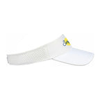 Ahead Scuba Visor in Recycled Tech Fabric Transfer - White - View 6