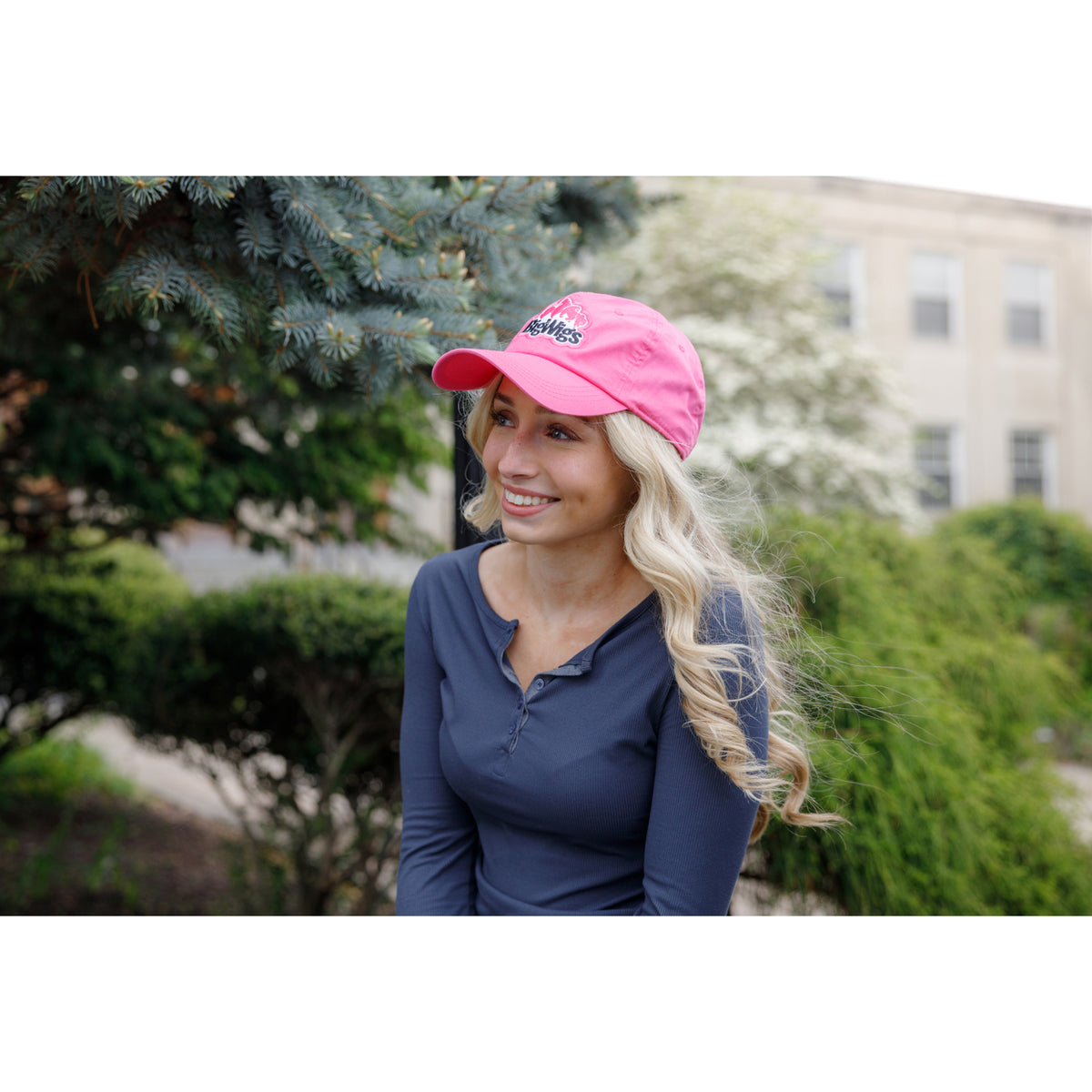 Ahead Shawmut Lightweight Cotton Cap Transfer - Pink Ribbon - View 6