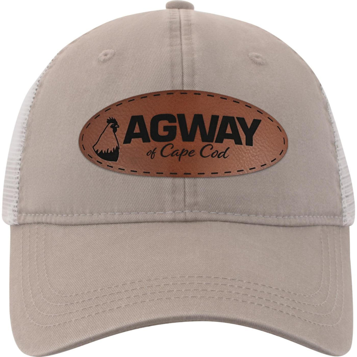 Ahead Solana Pigment Dyed Mesh Back Cap Embroidery - Cobblestone - View 4