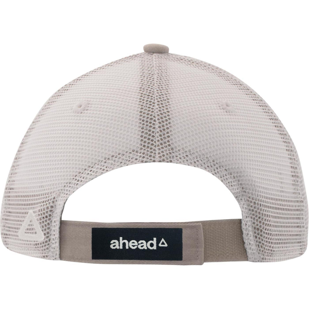 Ahead Solana Pigment Dyed Mesh Back Cap Embroidery - Cobblestone - View 5