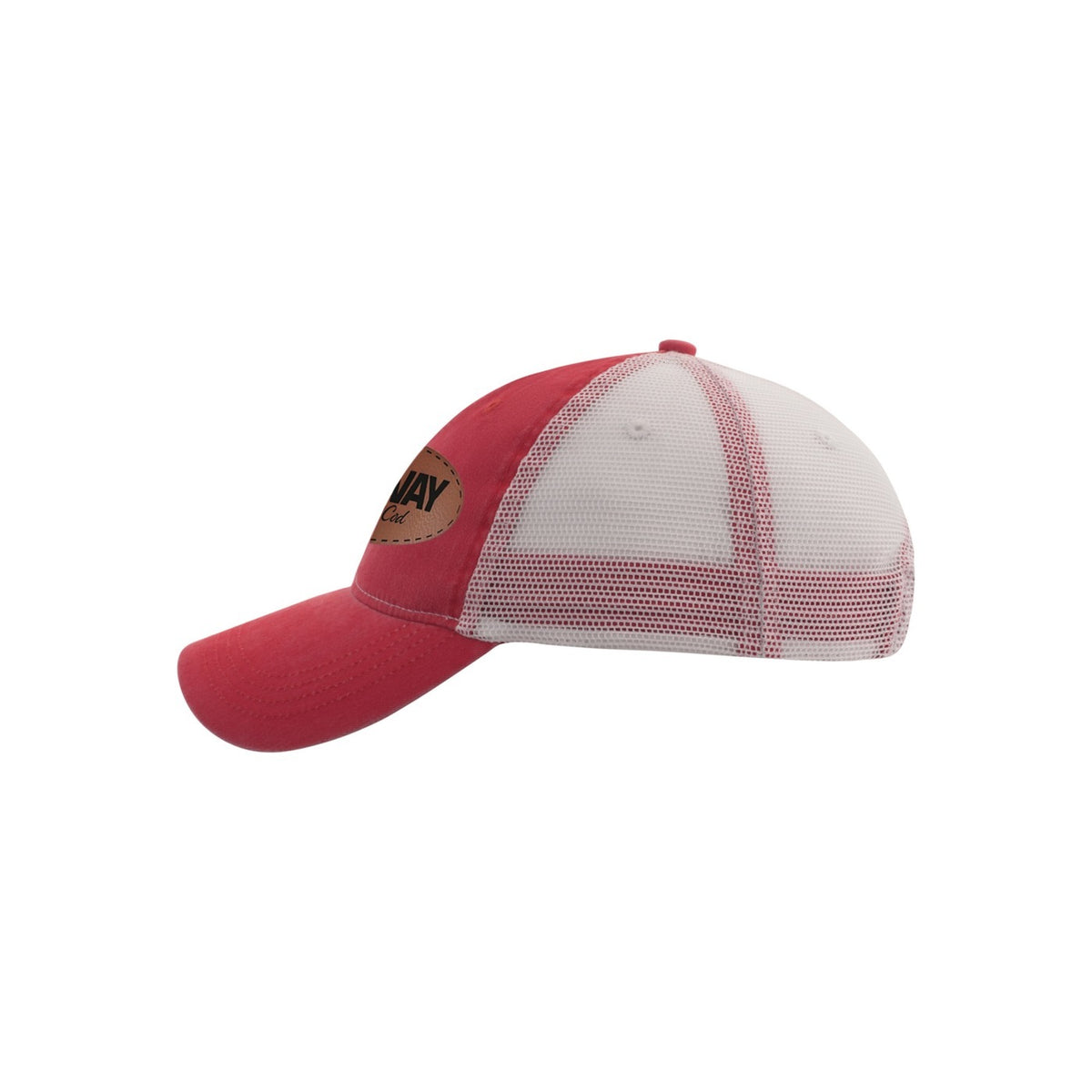 Ahead Solana Pigment Dyed Mesh Back Cap Embroidery - Red - View 3