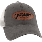 Ahead Solana Pigment Dyed Mesh Back Cap Transfer - Charcoal - View 1