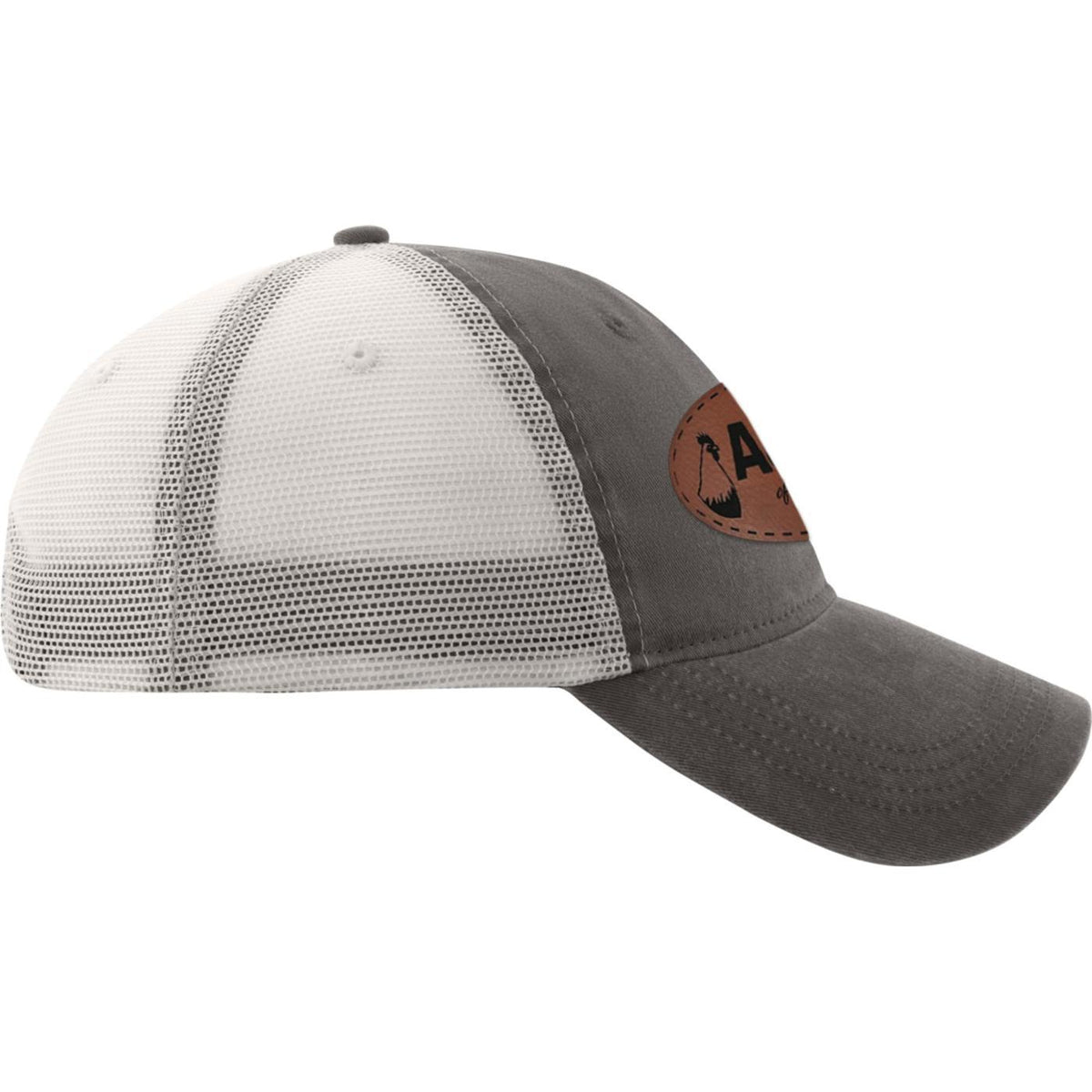 Ahead Solana Pigment Dyed Mesh Back Cap Transfer - Charcoal - View 3