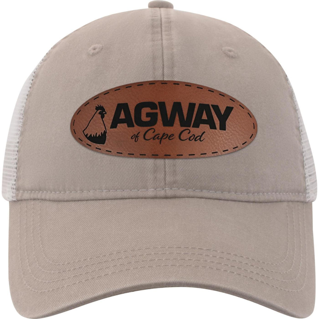 Ahead Solana Pigment Dyed Mesh Back Cap Transfer - Cobblestone - View 4