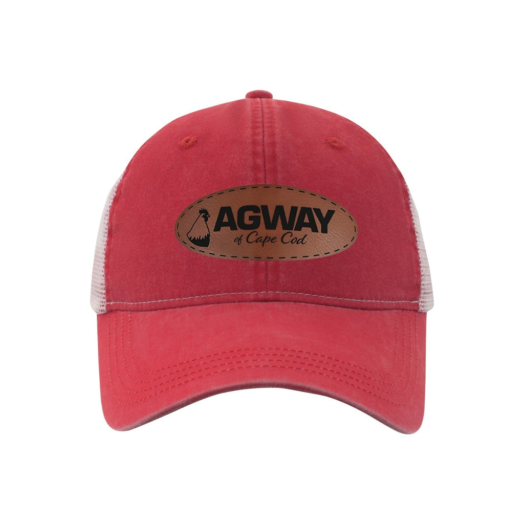 Ahead Solana Pigment Dyed Mesh Back Cap Transfer - Red - View 2