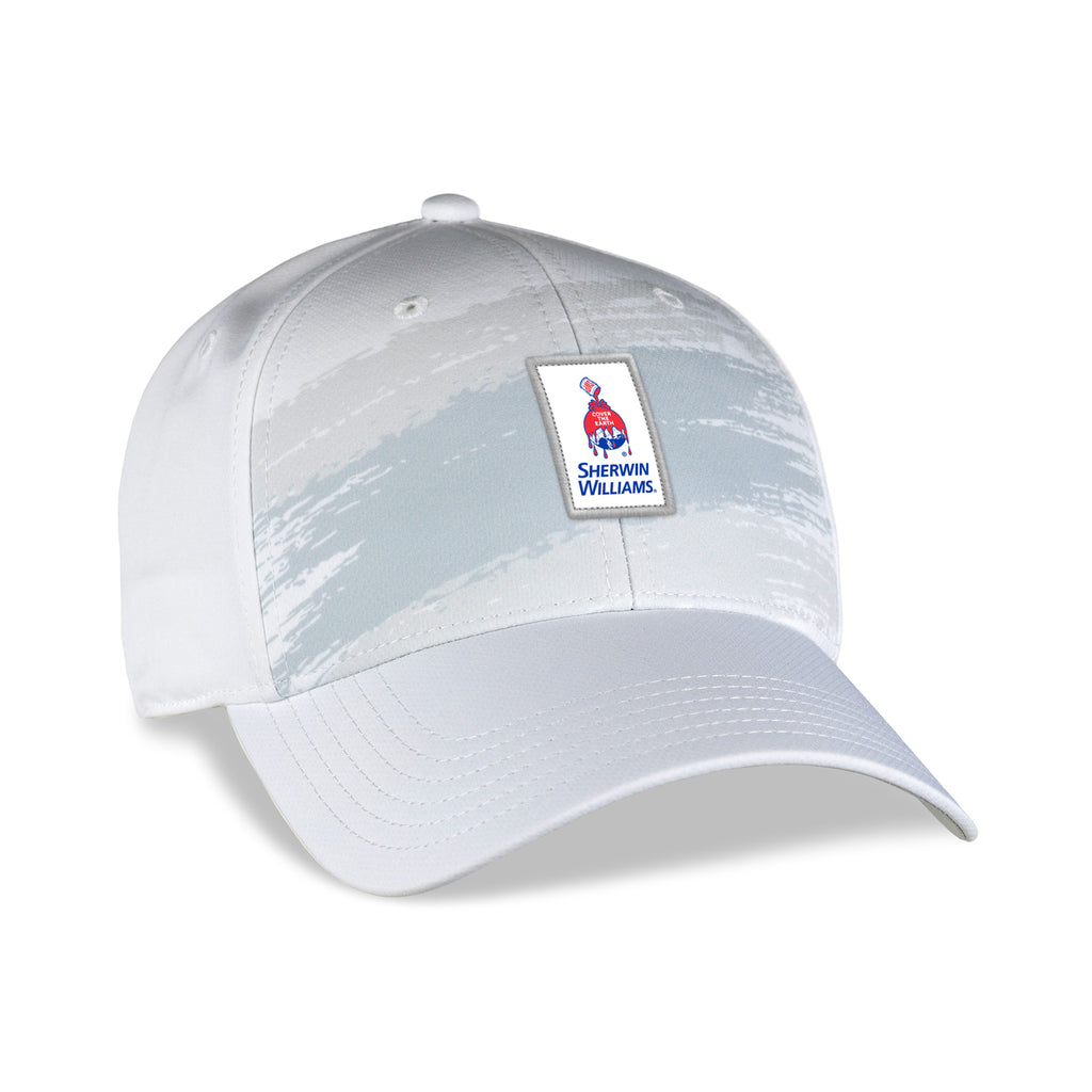 Ahead Splash Pattern Performance Cap Transfer - White Grey - Splash - View 1